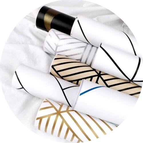 Thickened Self-adhesive Wallpaper Black, White and Gray Solid Geometry Wallpaper Self-adhesive Furniture Renovation Sticker