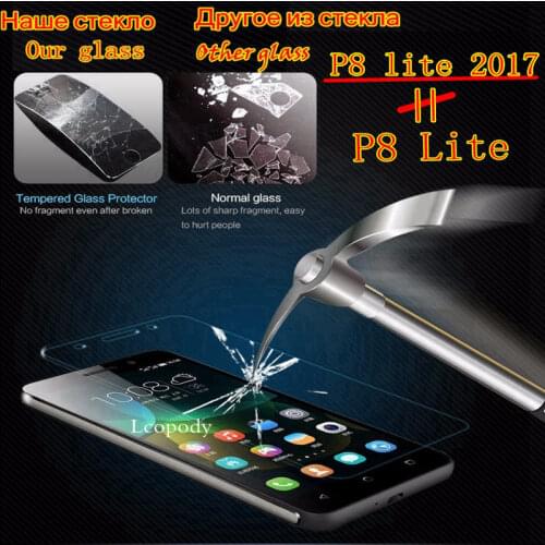 For huawei honor 8 lite Screen protector tempered glass FOR huawei p8 lite 2017 sklo glas film for huawei p9 lite 2017 case capa