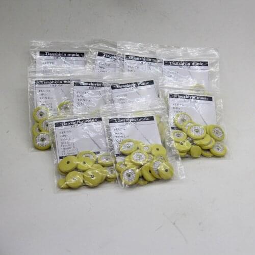 10SET 16Hole flute leather sound hole mat flute PASRT Flute repair sheepskin pad