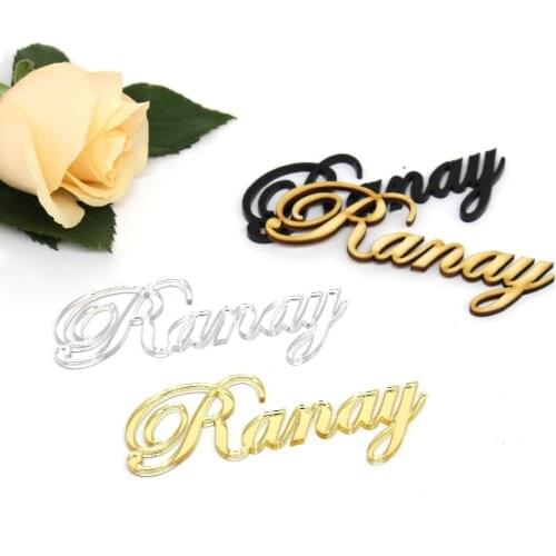 1x Personalized Laser Cut Names Wedding Sign Place Cards Guest Name Place Settings Events Party Table Centerpieces Decoration