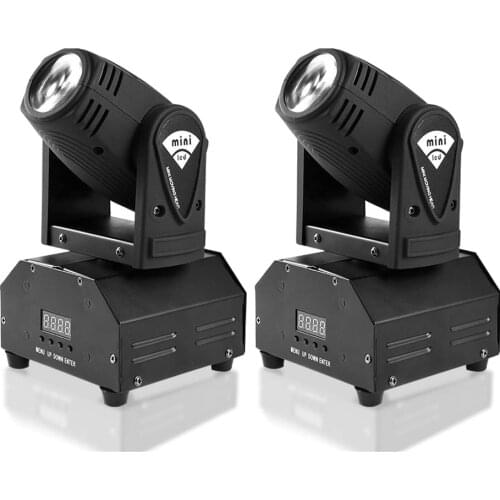 2pcs/lot RGBW 10W LED Beam Moving Head Light High 10Watt Quad Stroboscope Strong Beam Light For Party Bar Disco DJ Spot Lighting