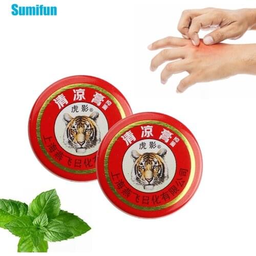 2Pcs Tiger Balm Cooling Oil Relieve Headache Nausea Muscle Sore Summer Refreshing Cooling Mint Chinese Herb Anti-Itch Body Care