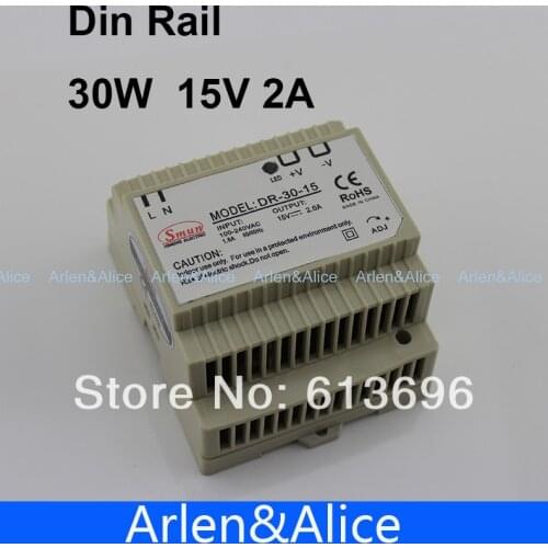 30W 15V 2A Din Rail Single Output Switching power supply