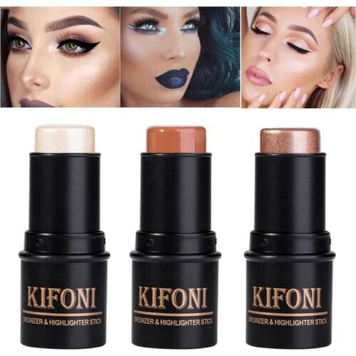 8 Colors 3D Contour Stick Makeup Concealer Pen Face Waterproof Glow Brightening Stick Cosmetics Bronzer&Highlighter Stick TSLM1