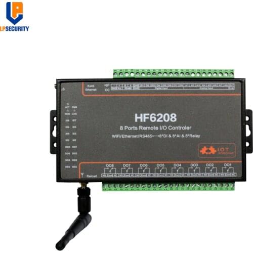 8-way remote control data acquisition wifi version io serial server switch remote control HF6208
