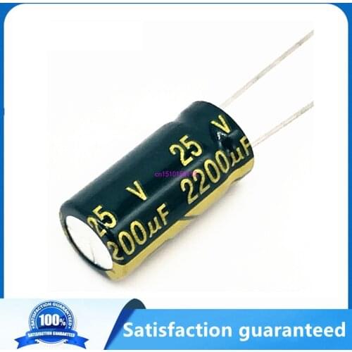 20pcs/lot H203 25V 2200UF Low ESR/Impedance high frequency aluminum electrolytic capacitor 25v2200uf size 10*20 2200UF25V 20