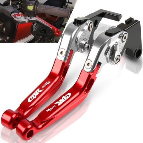 For HONDA CBR600RR 2003 2004 2005 2006 Motorcycle Accessories Extendable Brake Clutch Levers CBR600 RR Handbrake 03 04 05 06