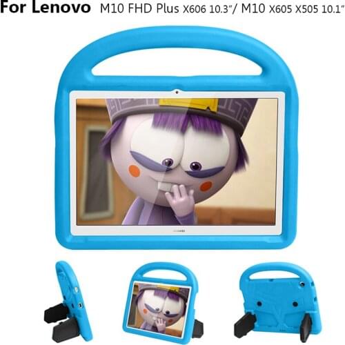 For Lenovo Tab M10 Plus 10.3 TB-X606X TB-X606F M10 X605 X505 Cover Case Children tablet hand-held Shock Proof EVA Silicon Cover