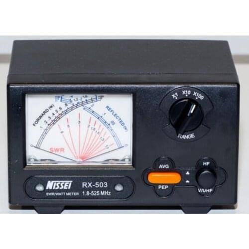 Fmuser New Original NISSEI RX-503 SWR/Watt Meter 1.8-525MHz 2/20/200W for Two-way Radio
