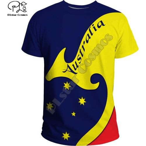PLstar Cosmos Aboriginal Australia Kangaroo Country Tribe Retro 3DPrint Unisex Summer Streetwear Tees T-Shirts Short Sleeves A-3