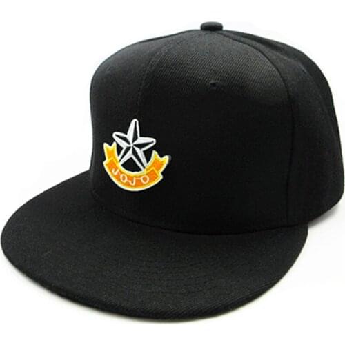 Five Stars Embroidery Cotton Baseball Cap Hip-hop Cap Adjustable Snapback Hats for Men and Women 87