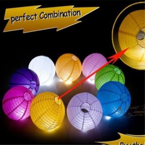 New Arrival 12"(30cm)Chinese Paper Lanterns With LED Lights Multi Color Christmas Ornaments Lantern For Wedding Party Decoration