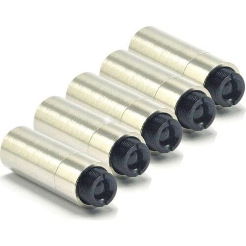 12mm Diameter DIY Metal Housing Host with Adjustable 200nm-1100nm Dot Focus Lens Collimator Spring Pack of 5