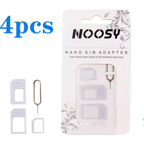 SIM Card Adapter Kit Micro Nano Card Adapter Connector for IPhone 6 7 Plus 5S Smartphones Slot Micro Holder Tray Sims Holder Pin