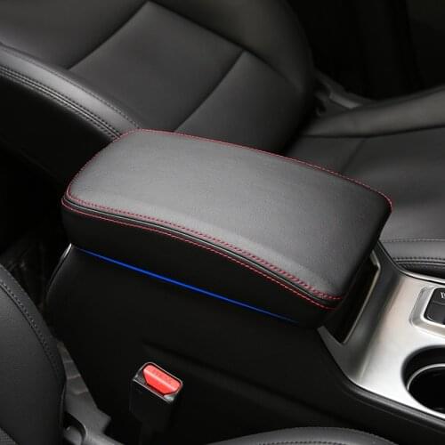 Leather Car Console Armrest Box Sleeve Cover Pad Center Storage Box Case Mat AT For Hyundai Tucson 2015 2016 2017 2018 Accessory