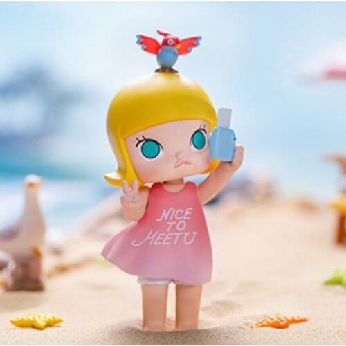 Original POPMART Molly My Childhood Series Blind Box Toy Doll Designated Style Cute Anime Character Gift Surprise Doll