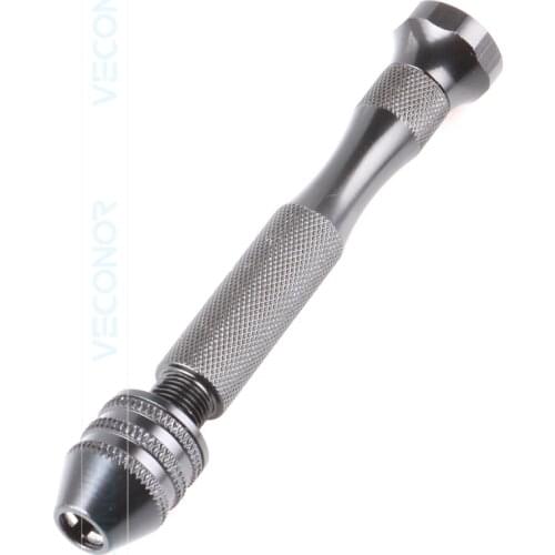 Mini Micro Aluminum Hand Drill With Keyless Chuck For Jewelry Woodworking Tools