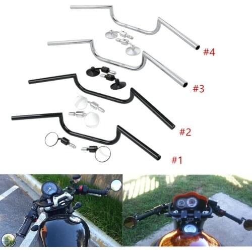 Motorcycle 7/8" 22mm Handlebar End Mirrors For Harley XL883 1200 Bobber Cruiser Cafe Racer Suzuki Honda Kawasaki Yamaha