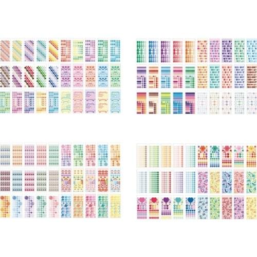 30Pcs/Pack Creative Washi Paper Stickers Set for Planner Water Bottle Cellphones N0PB