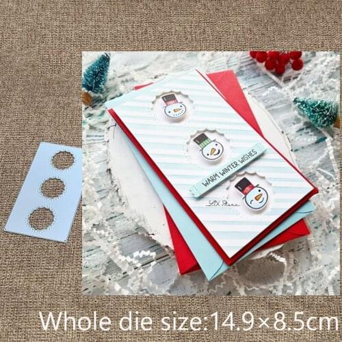 New Design Craft Metal stencil mold Cutting Dies CIRCLE WINDOW PLATE scrapbook die cuts Album Paper Card Craft Embossing