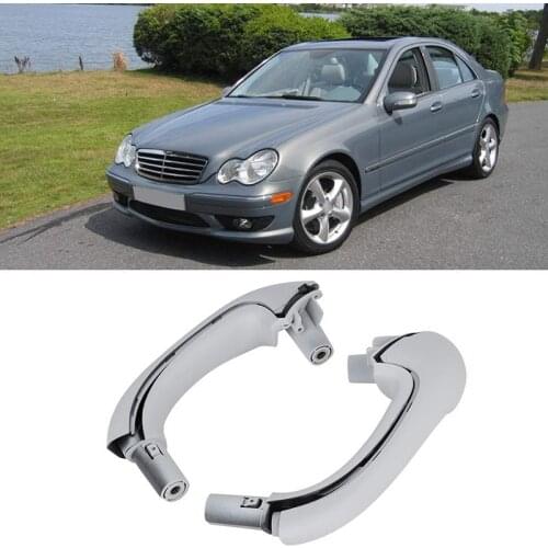 For Mercedes Benz W203 C-Class C230 C240 C280 C350 C320 03-07 Front Left and Right Interior Door Pull Handles Gray