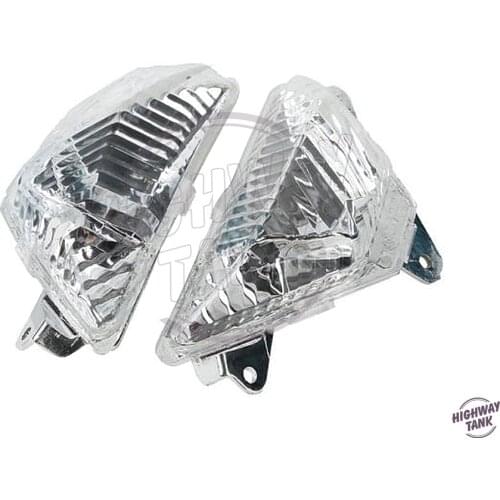 Clear Motorcycle Front Turn Signals Indicator Light Blinker Lens Cover Case for Kawasaki ZX6R ZX-6R ZX636 2013 2014