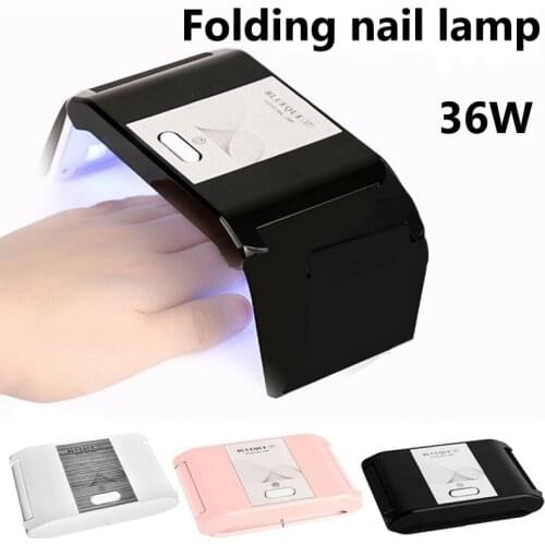 Foldable Nail Lamp 36W LED UV Quickly Dry Nail Polish Nail Gel Mini Portable Nail Dryers Manicure DIY Tools