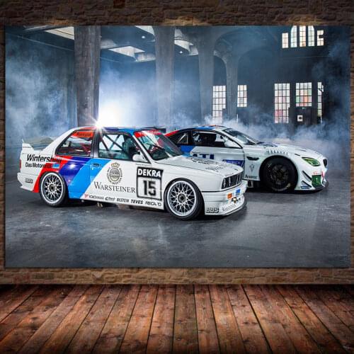 Modern Canvas Paintings Supercars B M W Tuning M6 E30 Racing Car Picture Poster and Print Wall Art for Living Room Decor Cuadros