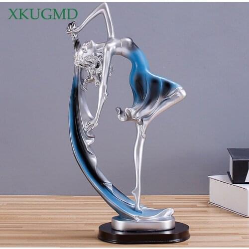 Dance Girl Resin Ornaments Home Office Desktop Handmade Character Decorations Wedding Decoration Accessories Craft Gifts