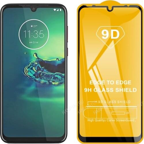 For Motorola Moto G8 G7 Plus P30 Play Note One Power 9D Full Glue Cover Toughened Tempered Glass Film Screen Protector Guard