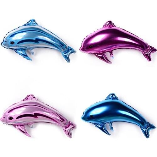 34 inch dolphin balloon cartoon animal floating air balloon wedding decoration holiday party decoration balloon wholesale