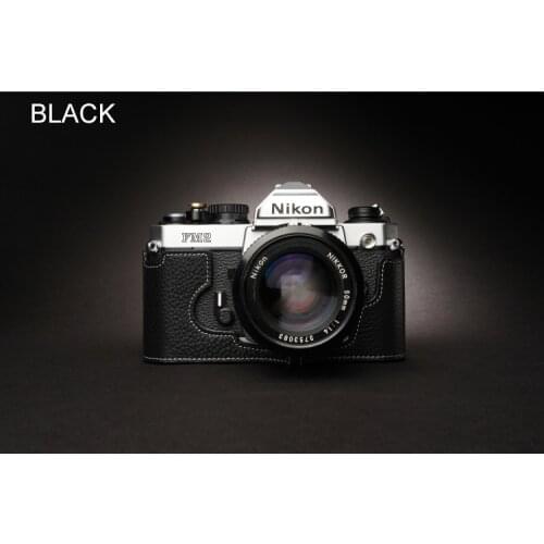 Handmade Genuine Leather Camera Case Half Body Cover Bag For Nikon FM2 FM FM2N FE FE2 camera