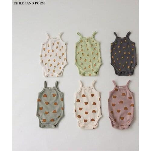 Baby Bodysuit Newborn Baby Clothes Summer Sleeveless Infant Baby Girl Boy Romper Outfit Cotton Toddler Baby Romper Jumpsuit