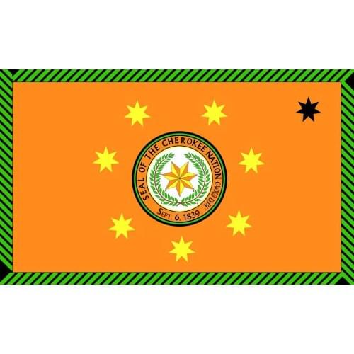 90*150cm seal of the cherokee nation sept 6 1839 flag