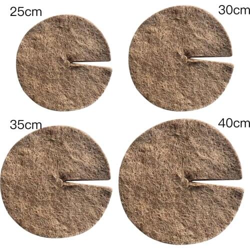Fiber Tree Ring Mulch Disc Mat Weed Protector Mat Winter Protection Bucket Cover Mat Balcony Coconut Fiber Mulch Ring