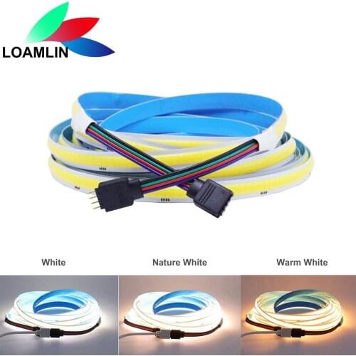5M CCT/RGB/RGBW COB LED Strip 840LEDs/m Soft Flexible FCOB Tape Colorful LED Light for Indoor Decoration Lighting DC24V