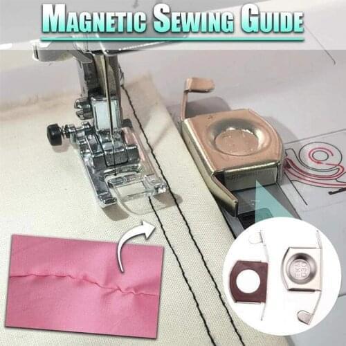 Magnetic Seam Guide Top Quality Universal Magnetic Seam Guide Press Feet for Sewing Machines DIY Crafts Parts singer Household T