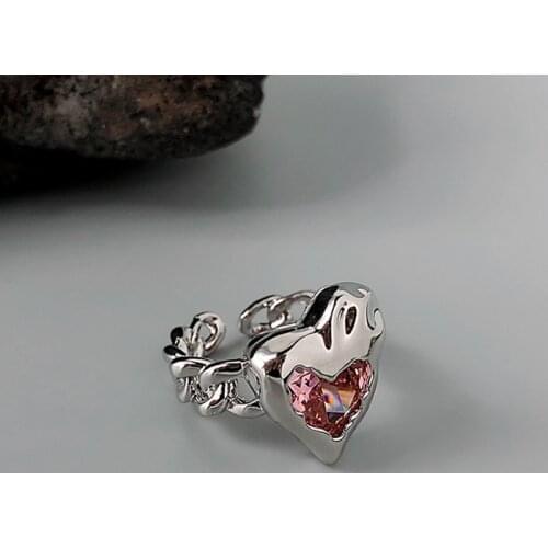 MEYRROYU Rings With Crystals