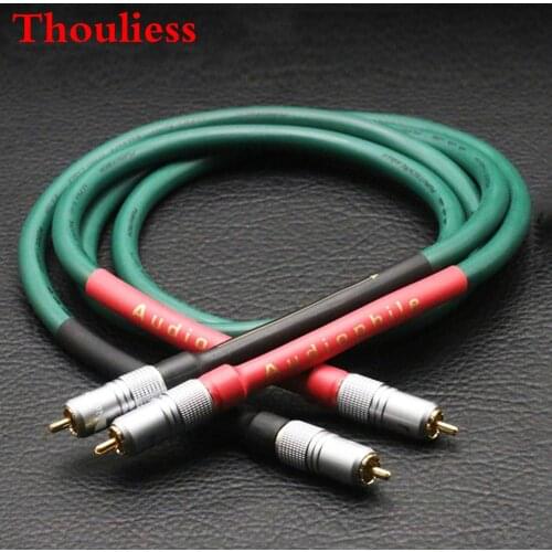 Thouliess Pair HIFI Furutech Alpha series FA-220 OCC RCA Interconnect Audio Cable Amplifier CD DVD with Nakamichi RCA Plug