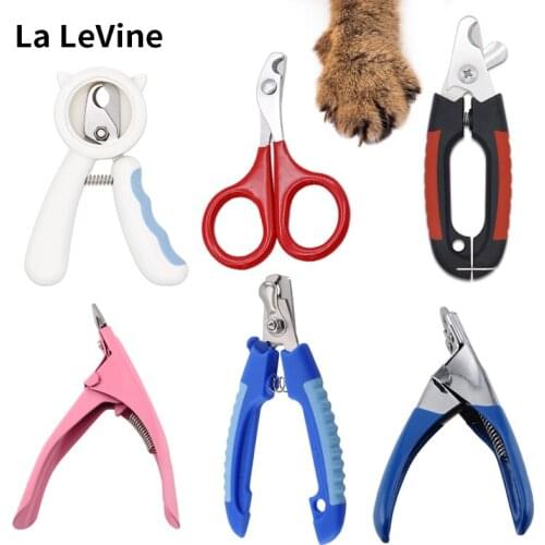 LA LEVINE Nail Clipper Scissors Dog Cat Products Safe Cutter Accesorios Pet Nail Supplies Tools Anti-scratch Manicure At Home