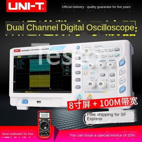 Oscilloscope UTD2102CEX Digital Oscilloscope Dual Channel Oscilloscope 100M Oscilloscope 200M