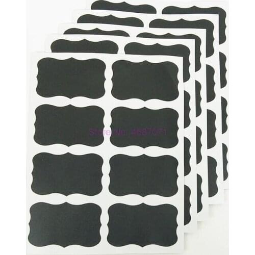 By DHL 1000sheet lovely Chalk Board Stickers Black Blackboard Sticker Bicycle sticker