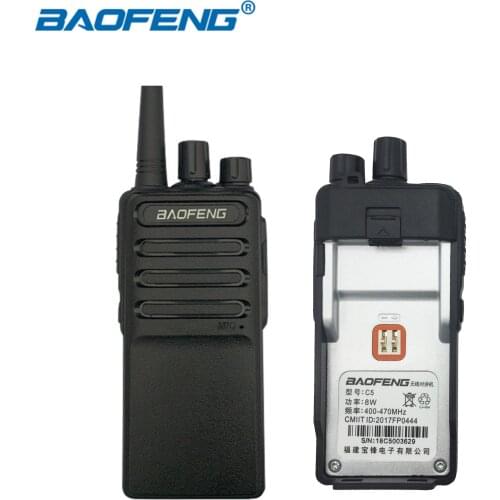2PCS/Set Baofeng BF-C5 Two Way Radio 16CH UHF 400-470MHz Portable Walkie Talkie 5W C5 Ham Radio Amador Communicator Transceiver