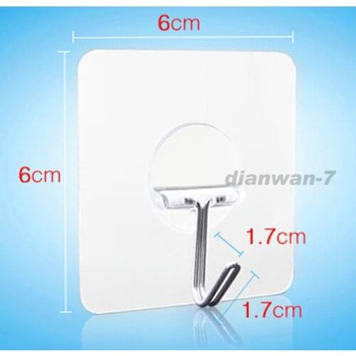 Removable Super Duty Kitchen Bathroonm Sucker Holds 5kg Decorative Hooks Super Powerful Vacuum Sucker 4pcs/pack