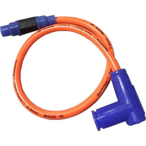 TDPRO 8.8mm Motorcycle Spark Plug Wire Twin Core Dual Firing Path Assembly Ignition Coil For GY6 50cc-250cc Dirt Pit bike Moped