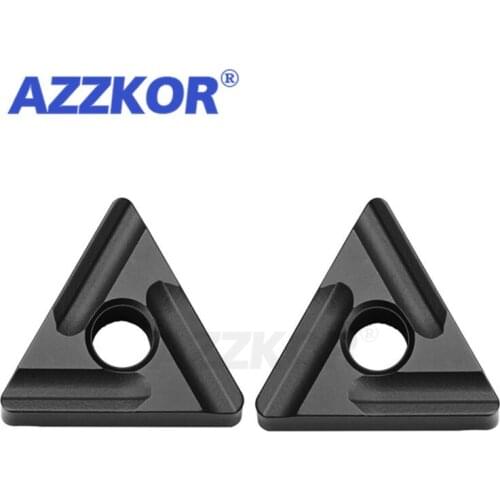 TNMG220404R/L Turning Tools Inserts CNC Center Lathe For Steel Maching Material AZZKOR Triangle Carbide Blades TNMG220404R/L
