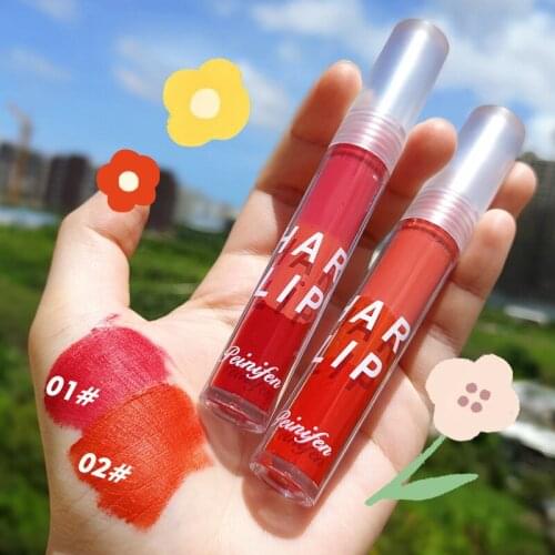 Three-color Superimposed Cream Lip Glaze Plain White Three-color One-in-one Moisturizing Lipstick Female Lip Gloss Makeup TSLM1