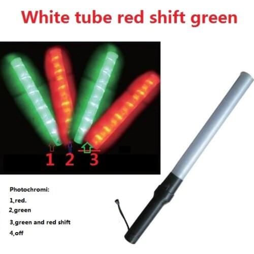 54cm*4cm Outdoor White Tube LED Red Shift Green Traffic Safety Warning Baton