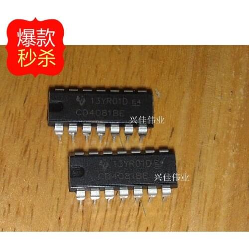 10PCS New CD4081 CD4081BE CD4081BD DIP-14 Quad 2- input AND gate