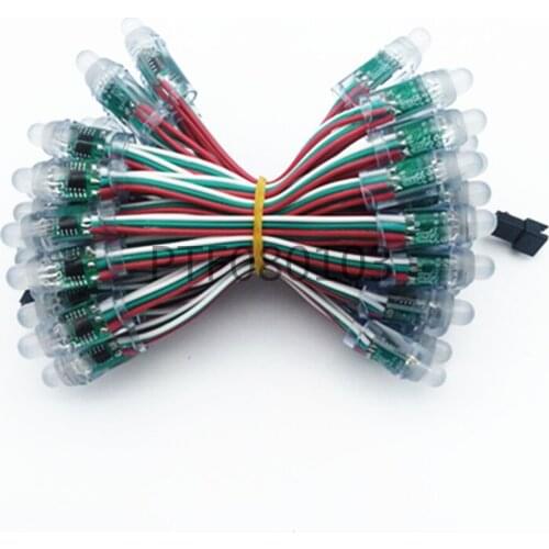 12mm WS2811 IC Full Color Pixel LED Module Light DC 5V input IP68 waterproof RGB color Digital LED Pixel Light